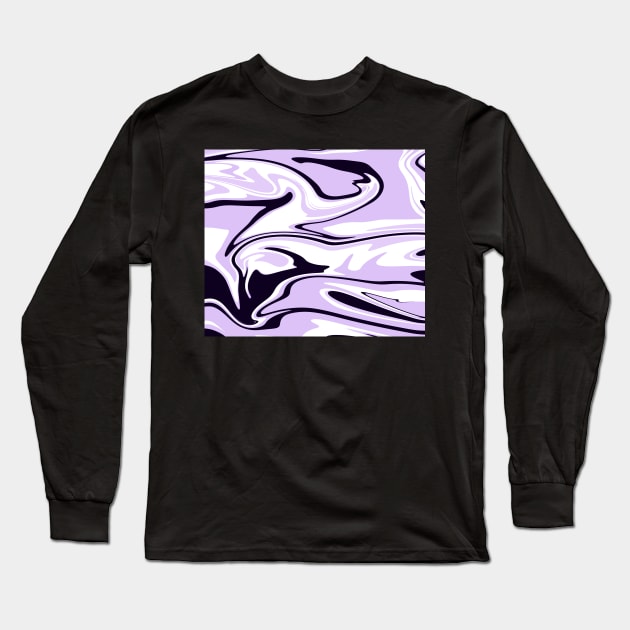 Marble color purple Long Sleeve T-Shirt by timegraf